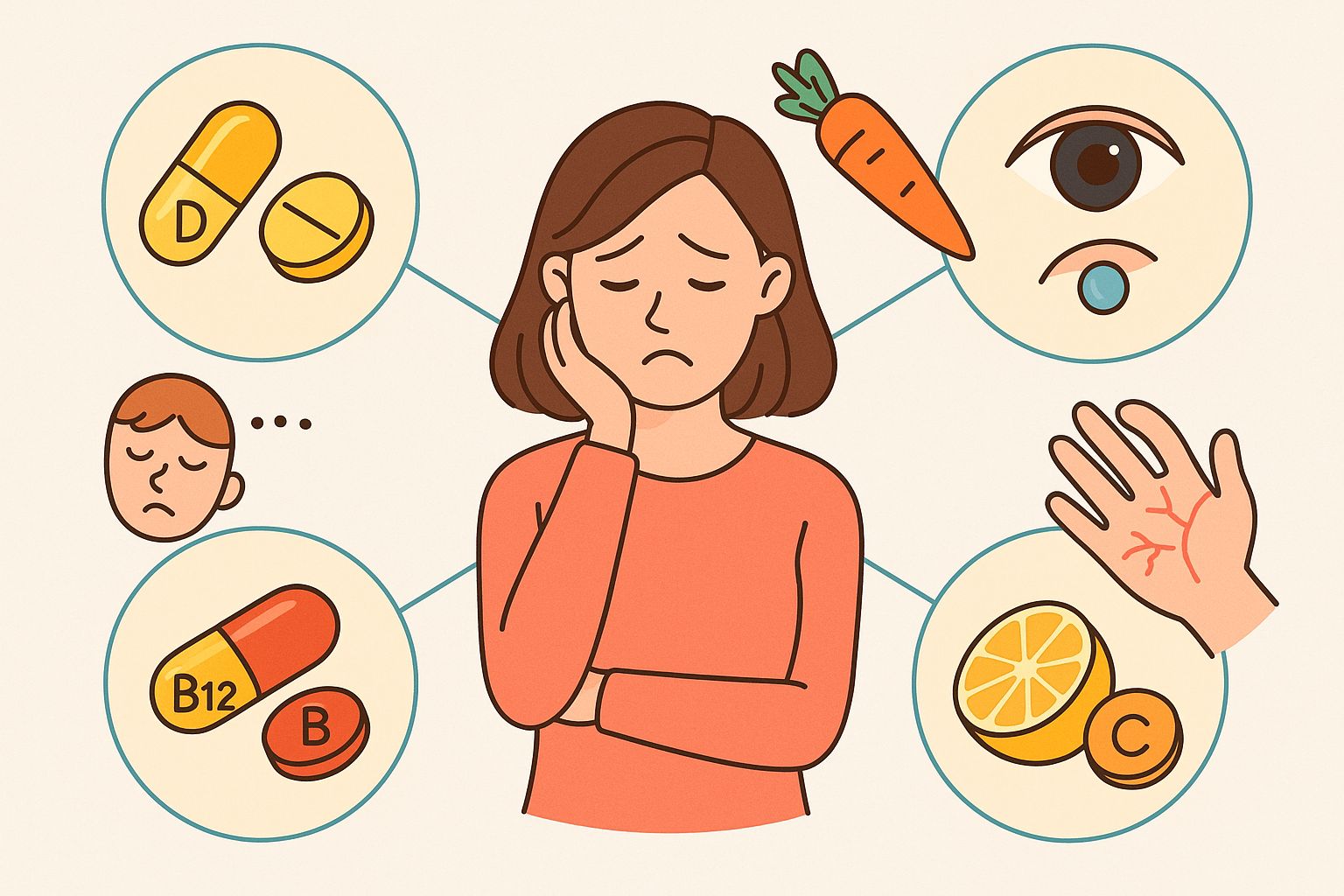 Vitamin ve Mineral Eksikliğinin Belirtileri 1 Yaygın Vitamin Eksiklikleri